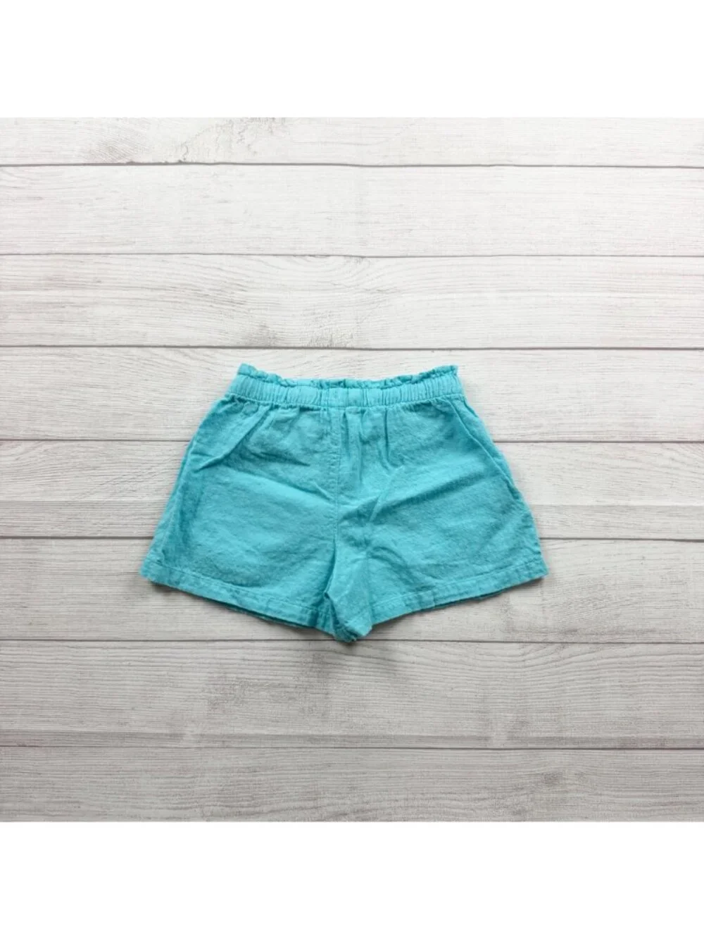 Cat & Jack Girls Turquoise Elastic Waist Drawstring Shorts M 8
